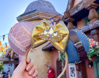 Tangled Flynn Rider Rapunzel Inspired Mouse Ears Headband Mickey Ears Headband