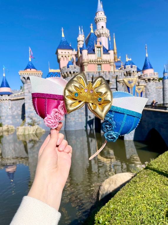 Sleeping Beauty Aurora Pink and Blue Inspired Mouse Ears  display picture 1