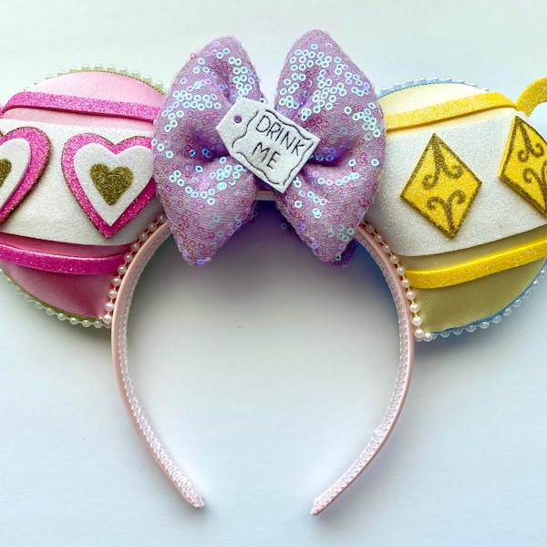 Alice in Wonderland Teacup Ride Inspired Mickey Ears Mickey Ears Headband