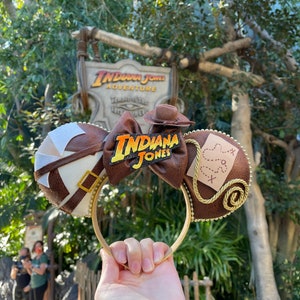 Indiana Jones Inspired Mouse Ears Mickey Ears Headband| Ships in 10-12 business days