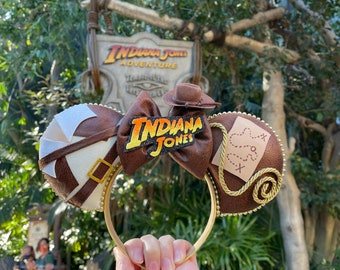 Indiana Jones Inspired Mouse Ears Mickey Ears Headband