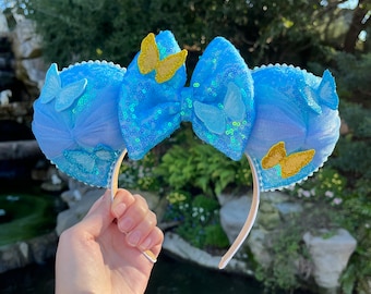 Princess Cinderella Inspired Mouse Ears Mickey Ears Headband