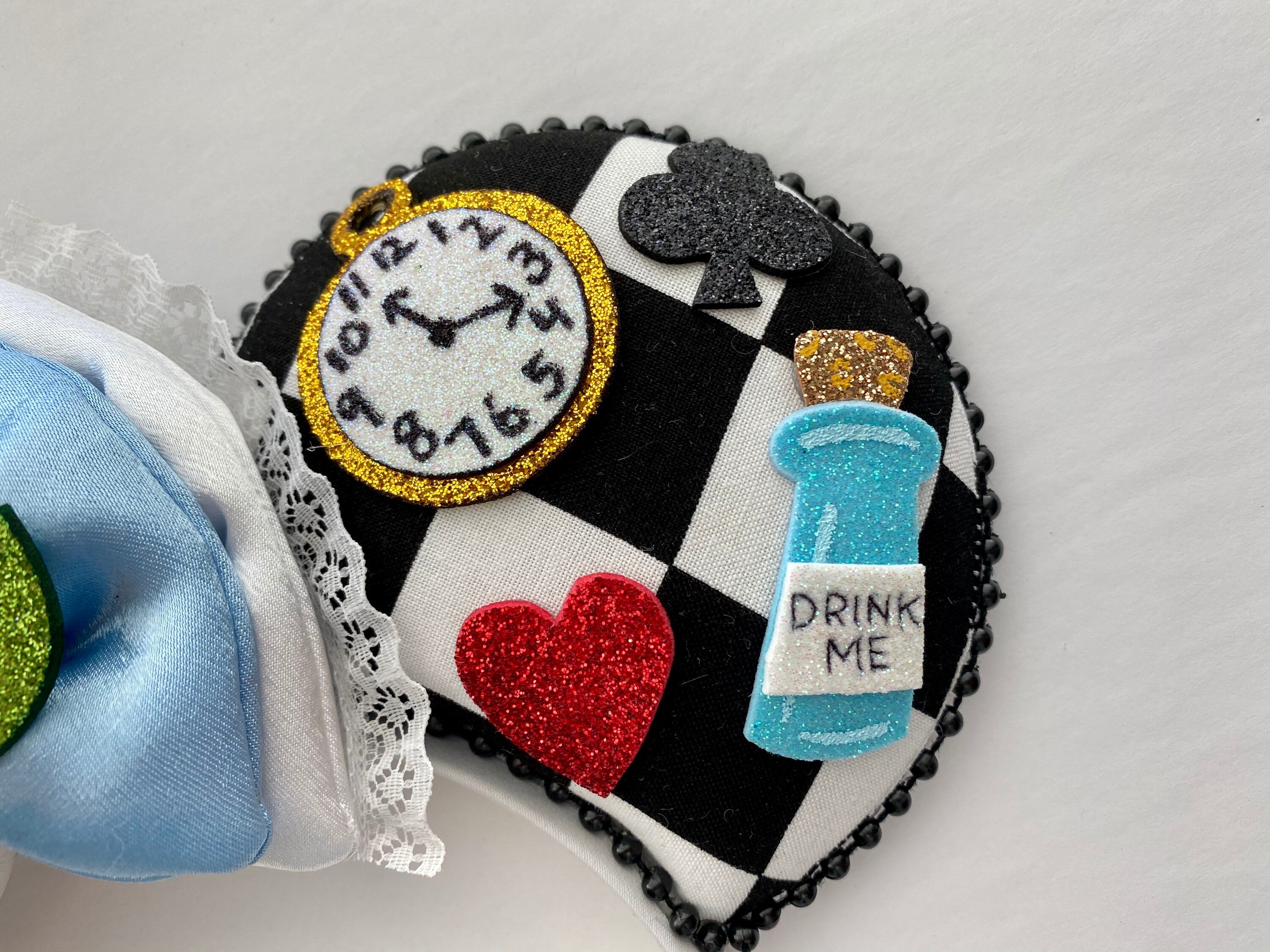 Alice in Wonderland Inspired Mouse Ears Mickey Ears 