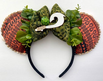 Moana Maui Inspired Mouse Ears Mickey Ears Headband