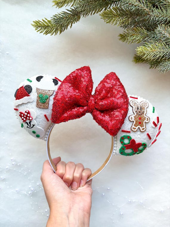 Christmas Mickey and Minnie Treats Inspired Mouse Ears  display picture 1