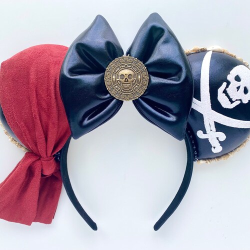 Pirates of the Caribbean-Inspired Minnie Mouse Ears (from Etsy) - NWOT Pirates of the Caribbean Inspired Mouse Ears Mickey Ears  main image 3
