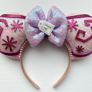 Alice in Wonderland Teacup Ride Inspired Mouse Ears Mickey Ears Headband image 2