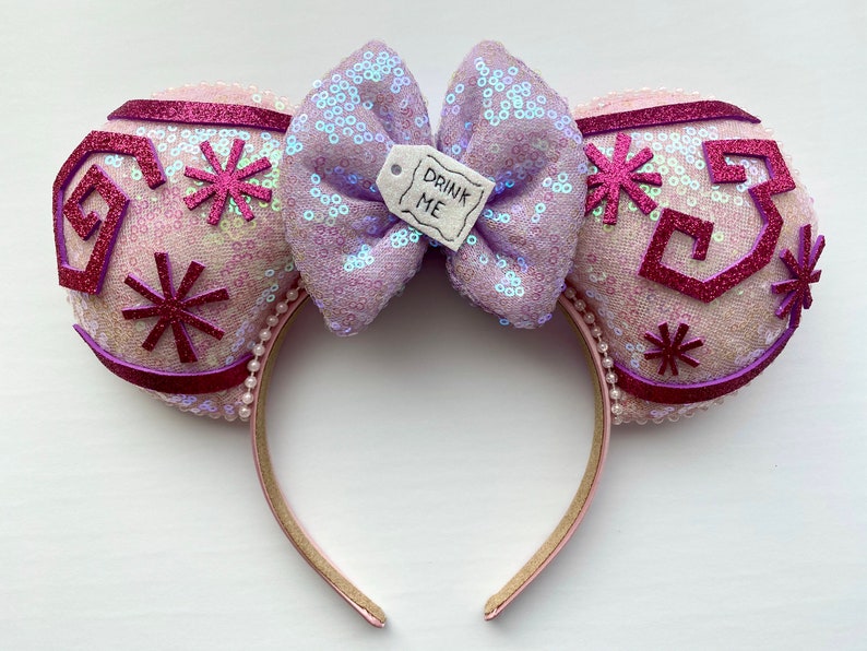 Alice in Wonderland Teacup Ride Inspired Mouse Ears Mickey Ears Headband image 2