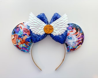 Hercules and Megara Inspired Mouse Ears Mickey Ears Headband