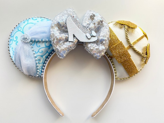 Princess Cinderella and Prince Charming Inspired Mouse Ears  display picture 2