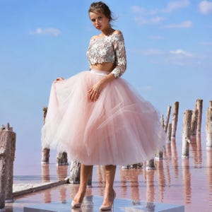 Organza Midi Skirt - Etsy