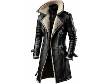 Manteau de luxe en fourrure véritable gris pour homme, veste d'hiver en fourrure véritable matelassée épaisse, pardessus chaud de qualité supérieure fait main, cadeau d'hiver haut de gamme pour lui