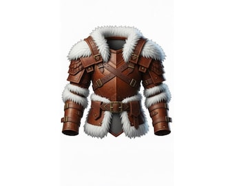 Chaqueta de armadura de cuero medieval vikinga, abrigo de guerrero de cuero genuino marrón con piel, disfraz de cosplay de piel de cordero, regalo para él