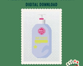 EOS Lotion digital needlepoint chart canvas