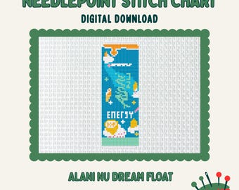 Alani Nu Dream Float digital needlepoint chart canvas