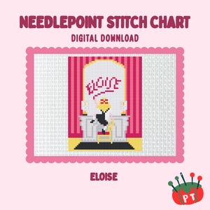 Eloise digital needlepoint chart canvas