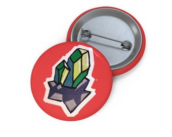 Knop peridootcluster | Emaille kunstbadge