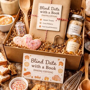Blind Date Book Box | Mystery Book Bundle with Bookish & Baking Goodies