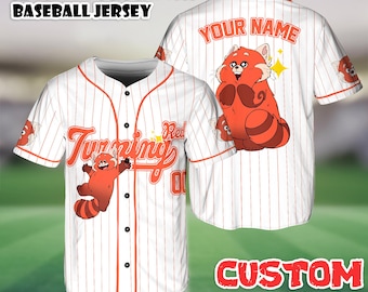 Maglia da baseball personalizzata che diventa rossa, maglietta da baseball Disney con panda rosso, maglietta che diventa rossa, abbigliamento coordinato per il viaggio a Disney
