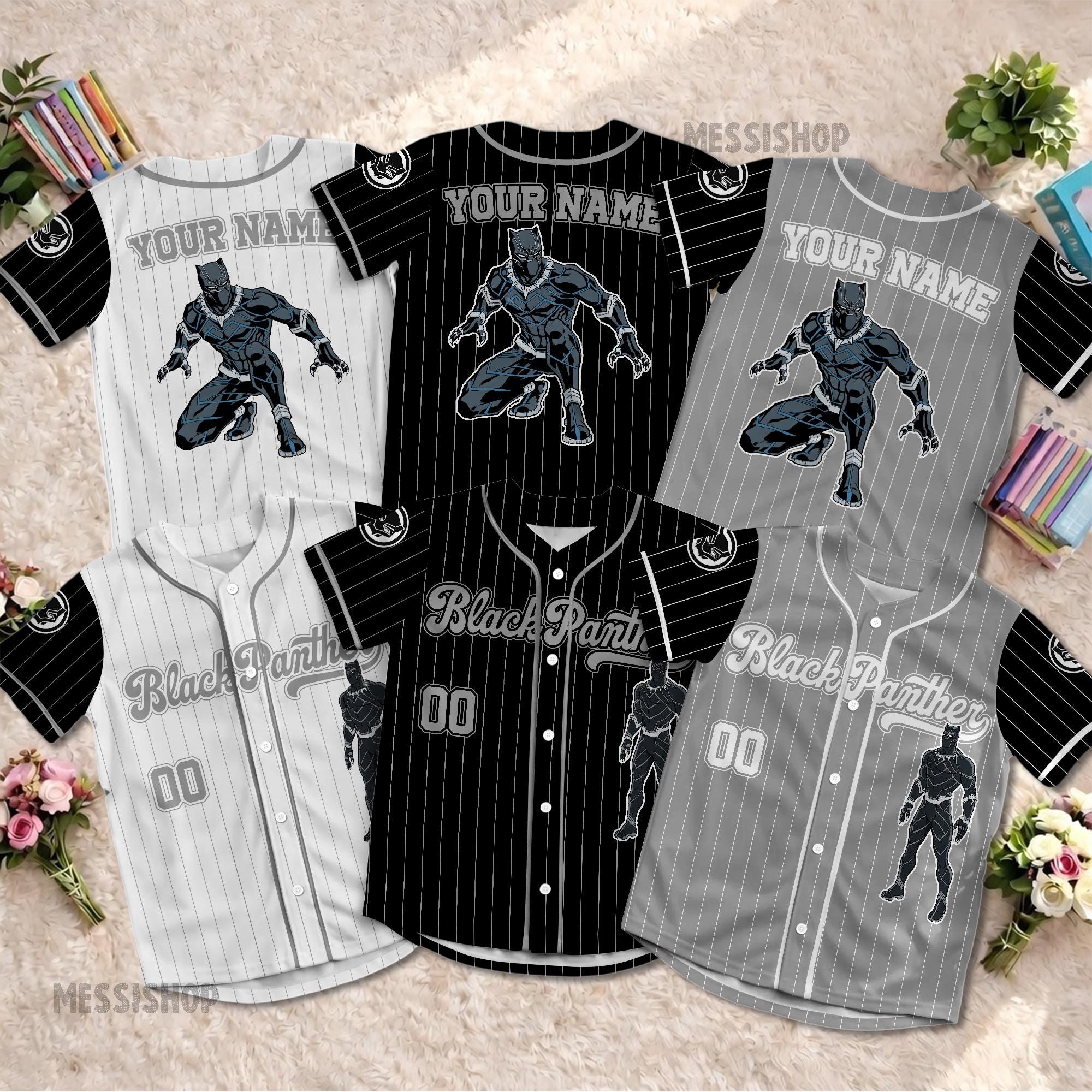 Black panther jersey - Etsy 日本