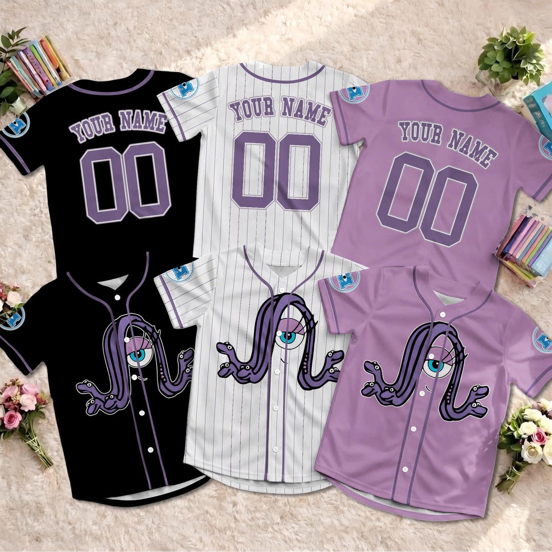 Custom Celia Mae Baseball Jersey, Personalized Monsters Inc Baseball ...