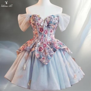 forest fairy corset mini dress Amazon.com: Women Corset Dress Off Shoulder Bell Sleeve Mini Dress Apricot S