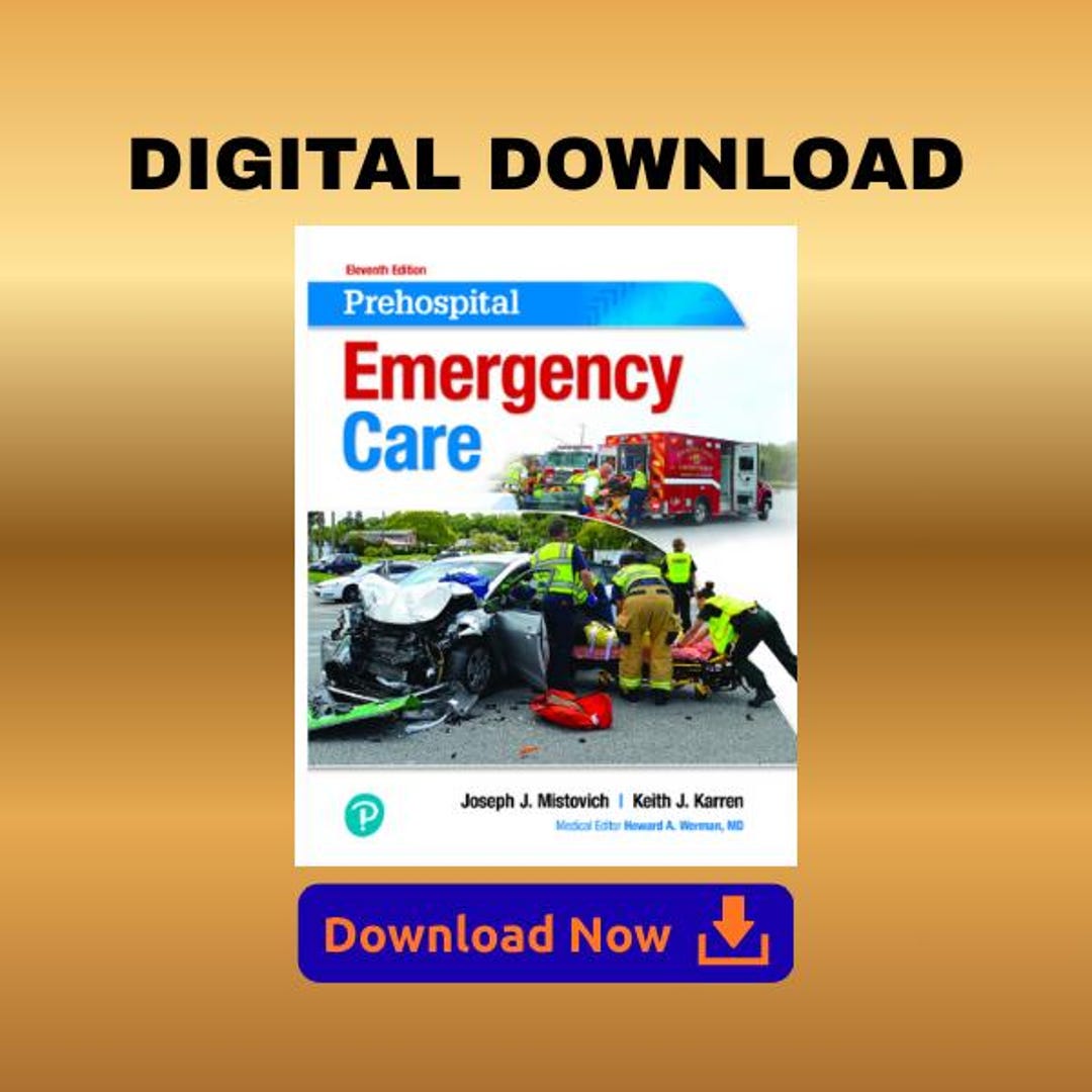 Prehospital Emergency Care 11th Edition | INSTANT Download - Etsy