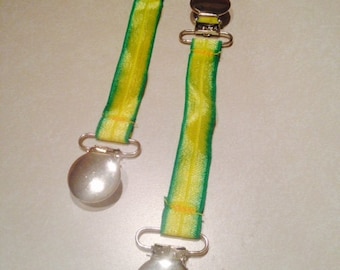 Creepers - Yellow/Green ELASTIC JEAN CLIPS - keeps your pants tucked in your boots!