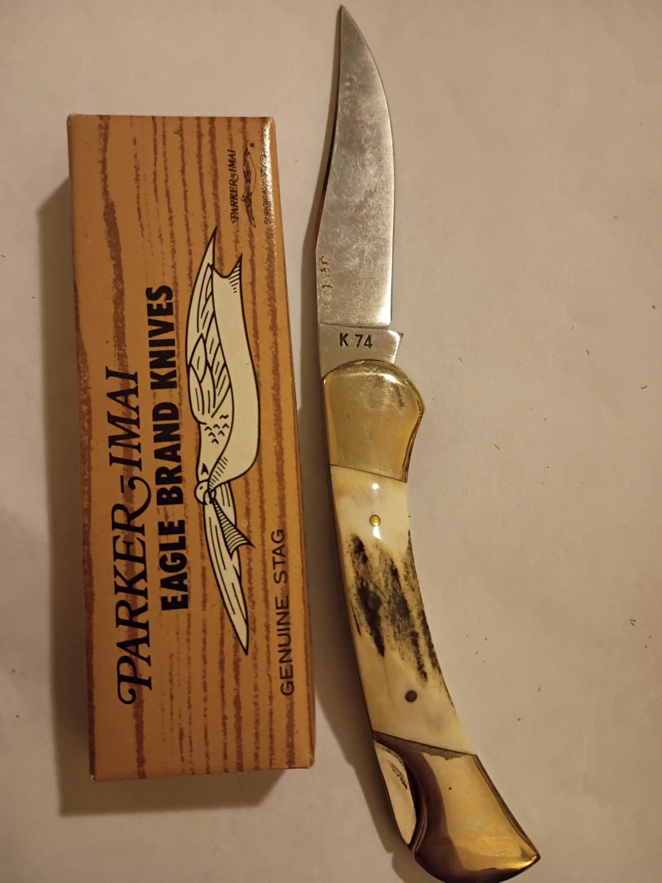 Vintage 1978-82 Parker Brothers K74 Imai Seki Japan Stag Folding
