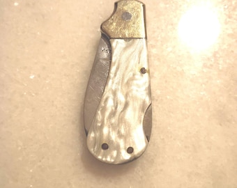 Vintage Edge Mark Explorer 120 Seki Japan Squirrel Hunter AUS8A Folding Pocket Knife