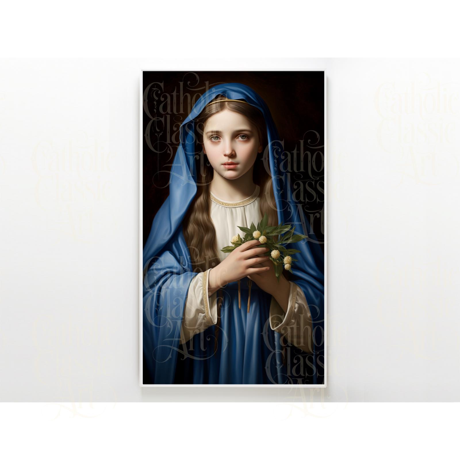 St. Maria Goretti – Catholic Virgin Martyr Canvas Print - Etsy