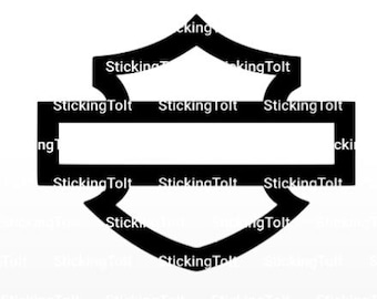 Harley Davidson Bar and Shield Vinyl Decal