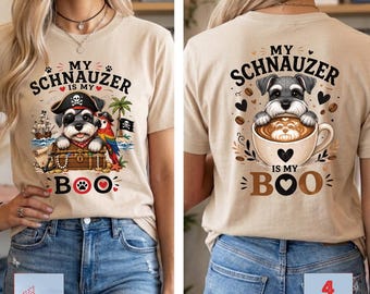 Mein Schnauzer ist mein Boo PNG + Piraten-Thema, Halloween, Kaffee-Liebhaber, Astronomie, süßer Hund Halloween, gruseliger Hund, Koffein-Hundemutter, Weltraum-Hundeliebhaber
