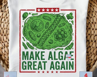 Make Algae Great Again PNG, Funny Environmental Satire Graphic, Maga Funny PNG, Nature Lover Gift PNG, Algae Pond Meme Digital Download