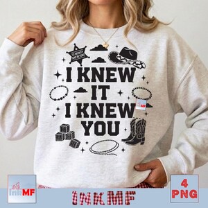 Retro Toy Story 5 PNG, I Knew It I Knew You Western Cowgirl Boots Friendship Bracelet Shirt Design Graphic Download File image 15