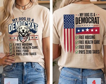 Mein Hund ist ein Demokrat-Bundle, lustiger Hundebesitzer PNG, Politisches Haustier-Humor-Shirt, lustiges Vaterländischen-Hundeliebhaber-T-Stück, Geschenk für Hundebesitzer, Haustierkunst png