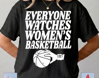 Everyone Watches Women's Sports Boxy Crop Top PNG, Feminist Body Positivity PNG,Inclusive Equality Tee, Women’s Sports Fan PNG,Basketball