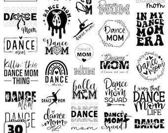 Dance Mom SVG Bundle, 30 Designs (svg, png, jpg)
