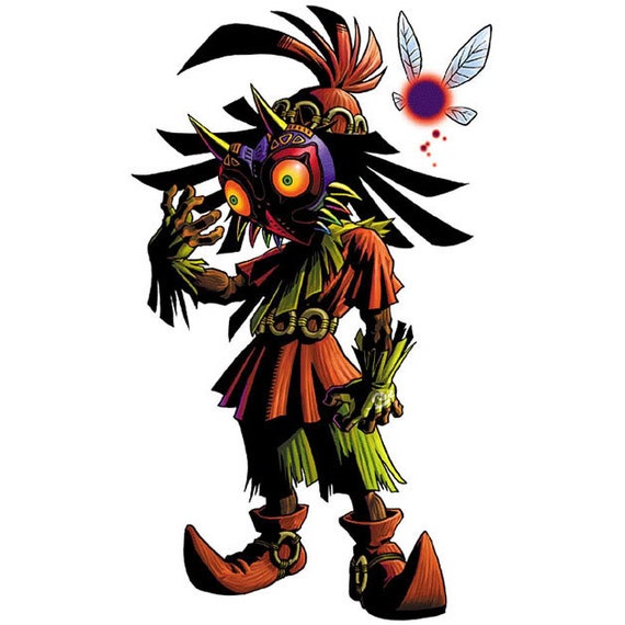 Skull Kid Wearing Majora's Cross Stitch Pattern -