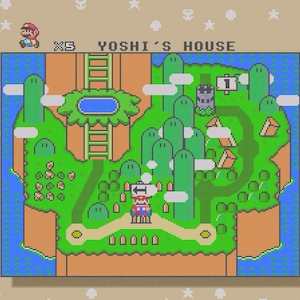 Super Mario World Yoshi Island Level Kreuzstichmuster