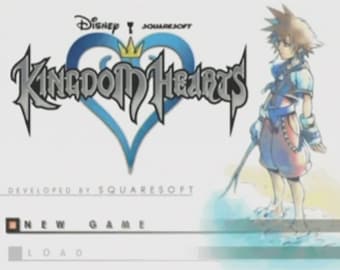 Kingdom Hearts Title Screen cross stitch pattern