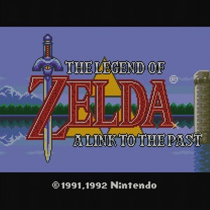 The Legend of Zelda: Link to the Past Title Screen pattern