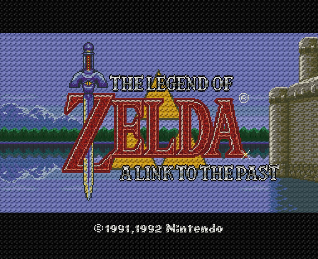 The Legend of Zelda: A Link to the Past Limited Edition Title Screen Print