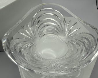 Platos pequeños de cristal Aurea Royal • Juego de 2 • Platos de cristal vintage para guardar objetos pequeños • Decoración elegante para tocador • Cristal italiano