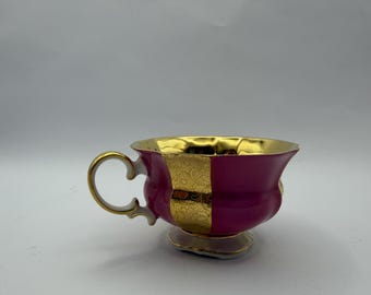 Vintage Kuers Bavaria Pink Gold Teacup – Fine Porcelain Mini Teacup