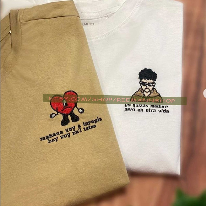 Bad Bunny Embroidered Sweatshirt Un Verano Sin Ti Embroidered - Etsy UK