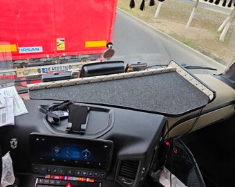 Mercedes Actros 2014-2026 Truck Dashboard Table, Handmade Driver Desk