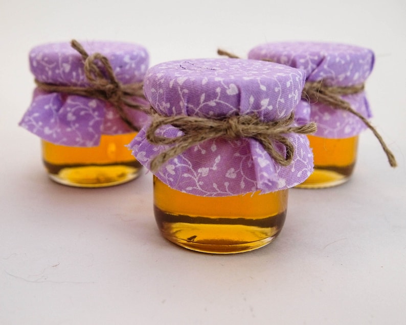 75 Mini Mason Jar Favors in Light Purple and Lavender