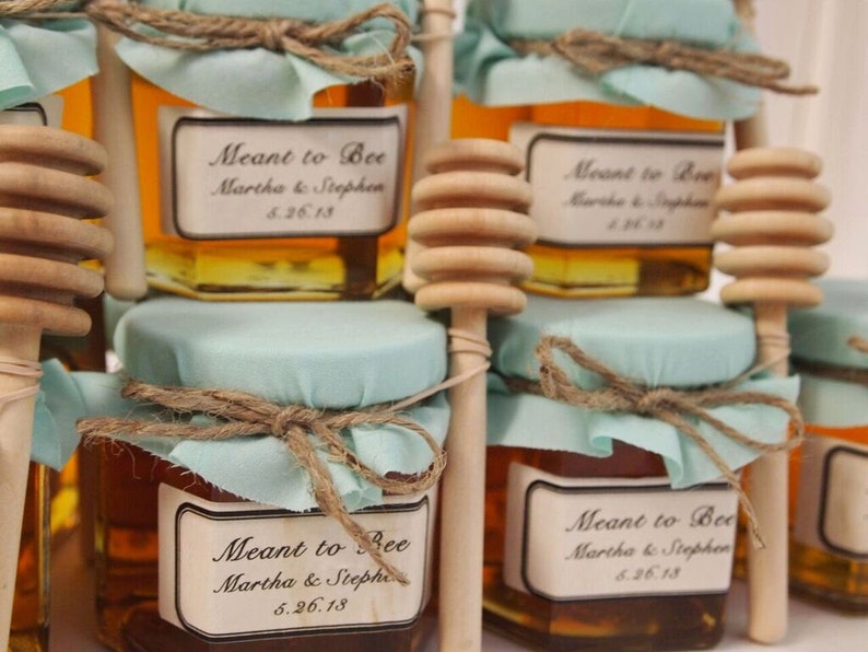 25 Personalized Glass Mason Jar Wedding Favors Rustic Mini Etsy