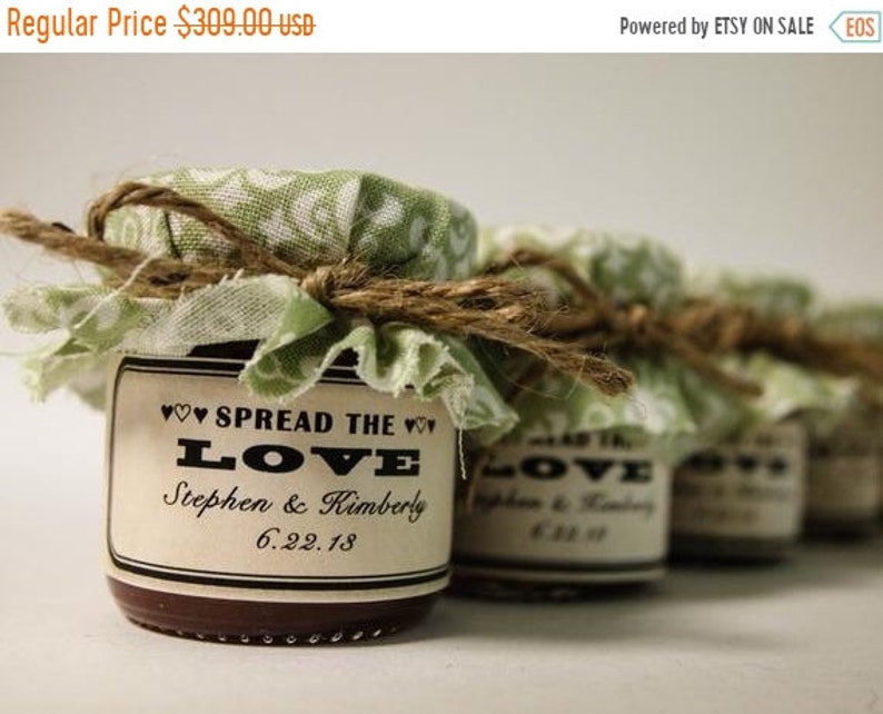 Sale 20 Off Ends Sunday 100 Mini Rustic Wedding Favor Jars Etsy
